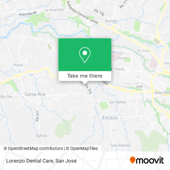 Lorenzo Dental Care map