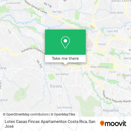 Lotes Casas Fincas Apartamentos Costa Rica map