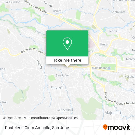 Pasteleria Cinta Amarilla map