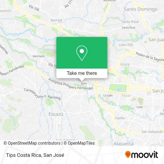 Tips Costa Rica map