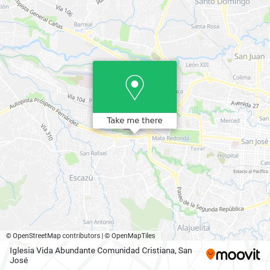 Iglesia Vida Abundante Comunidad Cristiana map