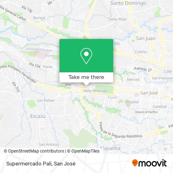 Supermercado Pali map