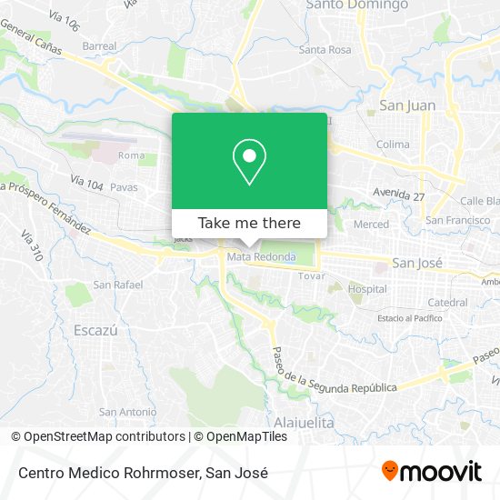 Mapa de Centro Medico Rohrmoser