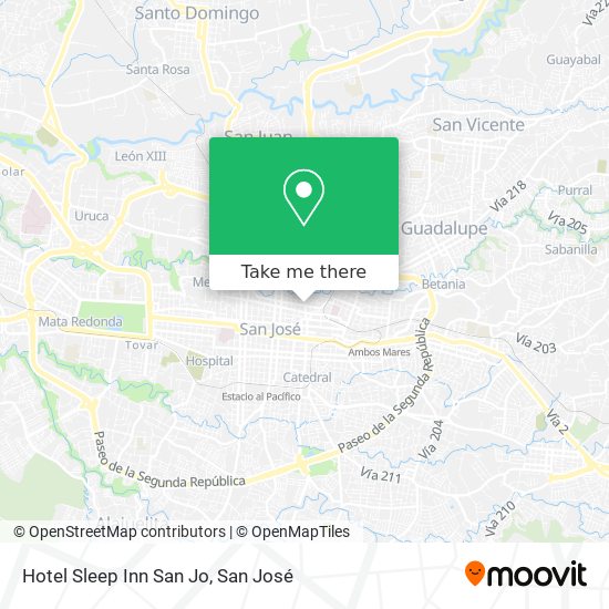 Mapa de Hotel Sleep Inn San Jo