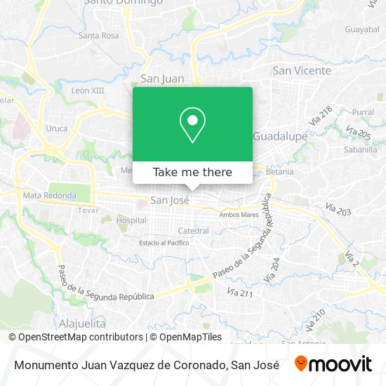 Monumento Juan Vazquez de Coronado map