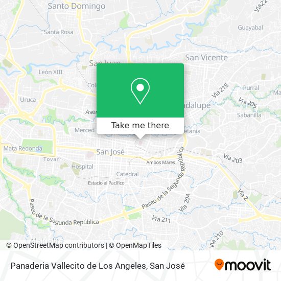 Panaderia Vallecito de Los Angeles map