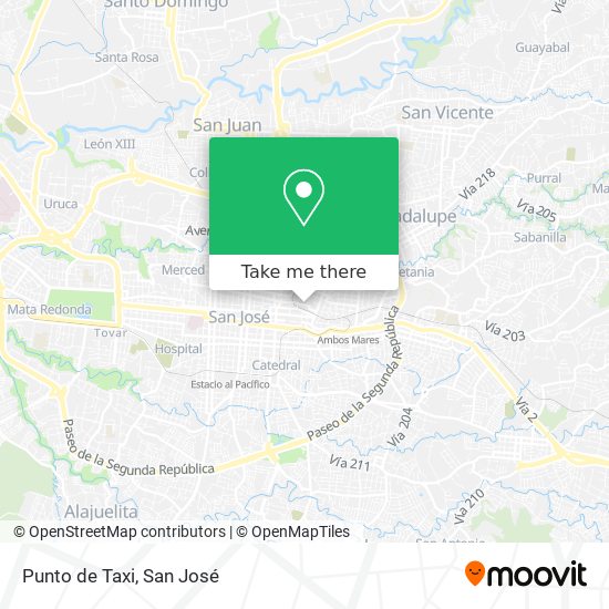 Punto de Taxi map