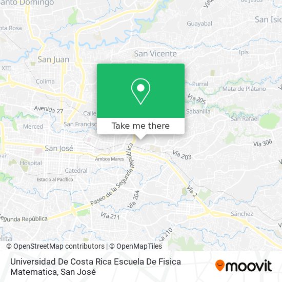 Universidad De Costa Rica Escuela De Fisica Matematica map