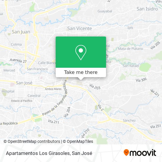 Apartamentos Los Girasoles map