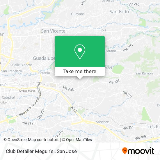 Club Detailer Meguir's. map