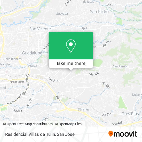 Residencial Villas de Tulin map