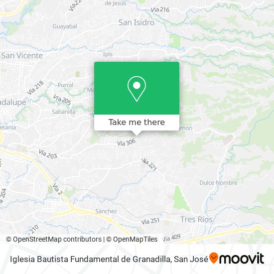 Iglesia Bautista Fundamental de Granadilla map