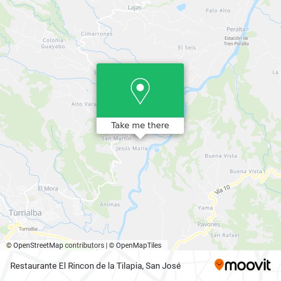 Mapa de Restaurante El Rincon de la Tilapia