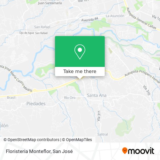 Floristeria Monteflor map