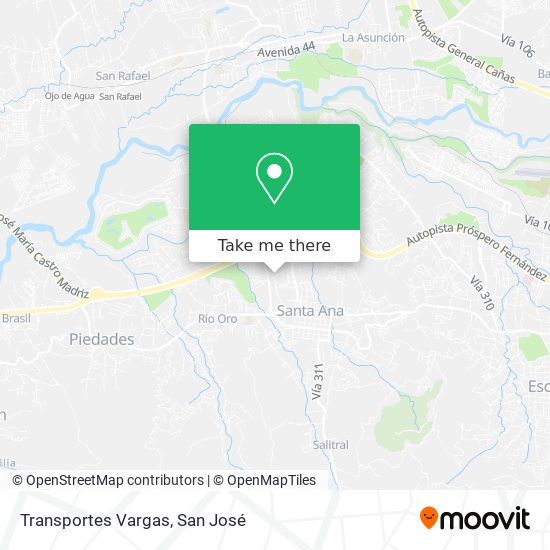 Transportes Vargas map