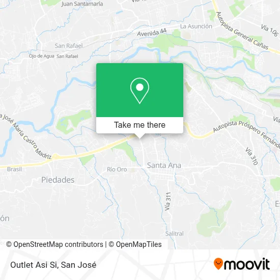 Outlet Asi Si map
