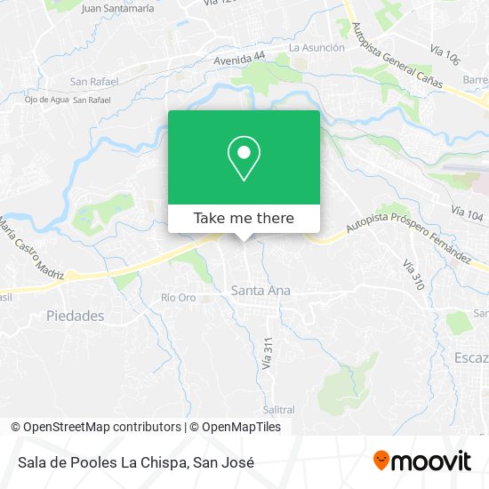 Sala de Pooles La Chispa map