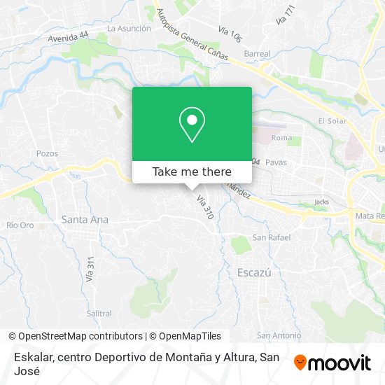 Eskalar, centro Deportivo de Montaña y Altura map