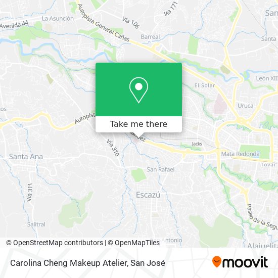 Carolina Cheng Makeup Atelier map