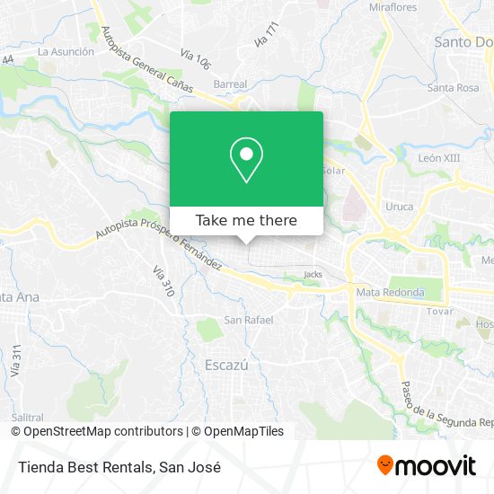 Tienda Best Rentals map