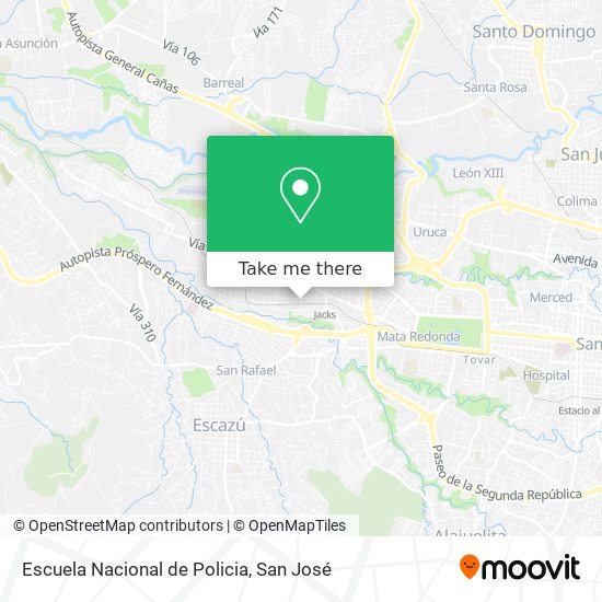 Escuela Nacional de Policia map