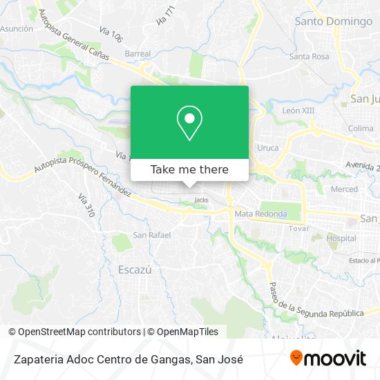 Mapa de Zapateria Adoc Centro de Gangas