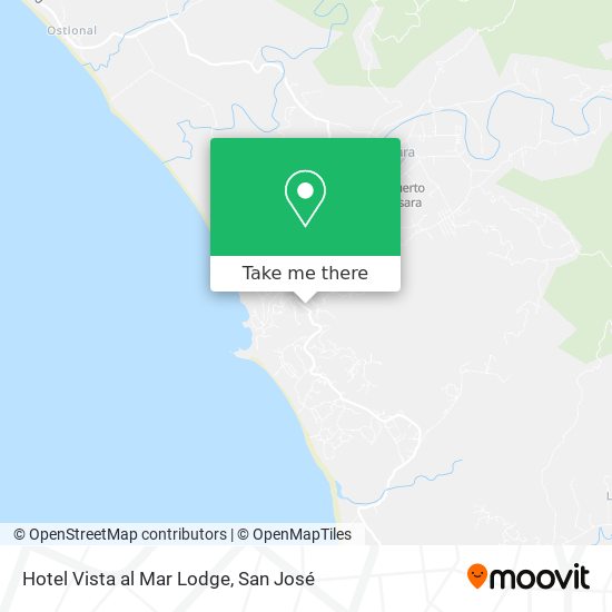 Mapa de Hotel Vista al Mar Lodge