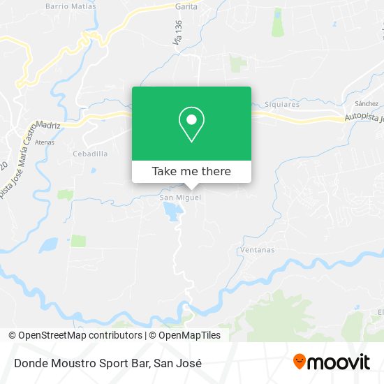 Mapa de Donde Moustro Sport Bar