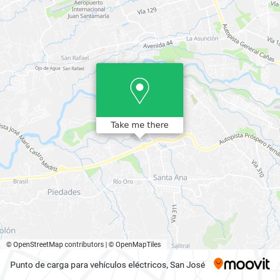 Punto de carga para vehículos eléctricos map