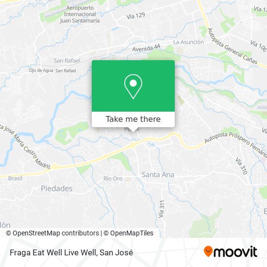 Fraga Eat Well Live Well map