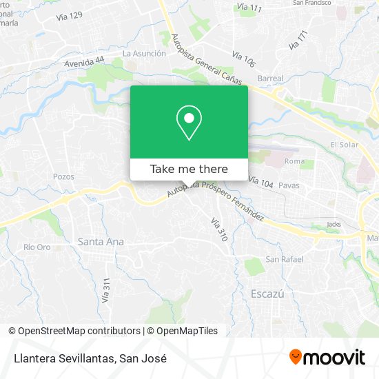 Mapa de Llantera Sevillantas