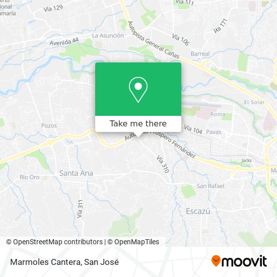 Marmoles Cantera map