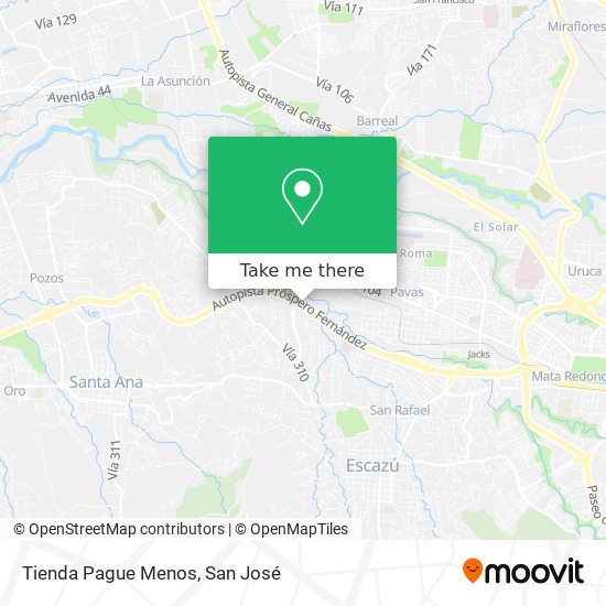 Tienda Pague Menos map