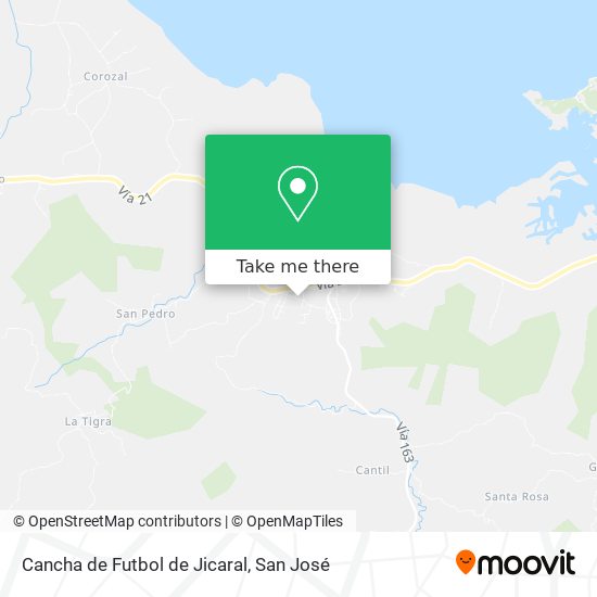 Cancha de Futbol de Jicaral map