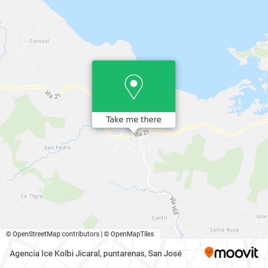 Agencia Ice Kolbi Jicaral, puntarenas map