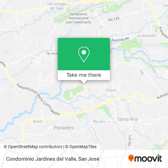 Condominio Jardines del Valle map