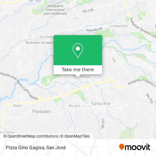 Pizza Gino Gagisa map
