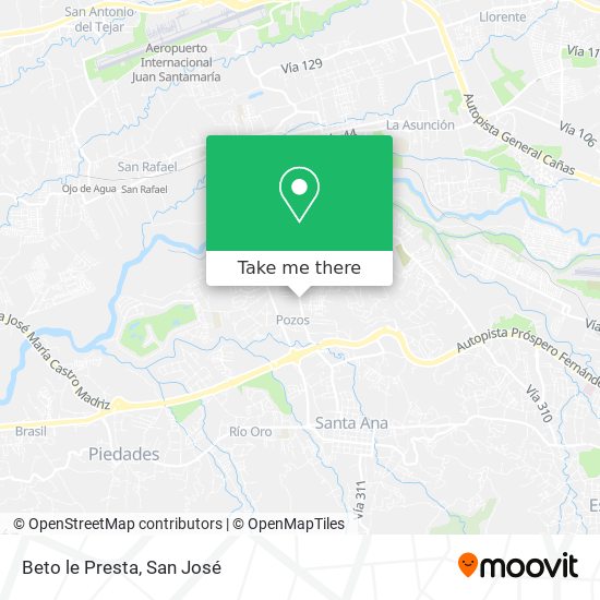 Mapa de Beto le Presta