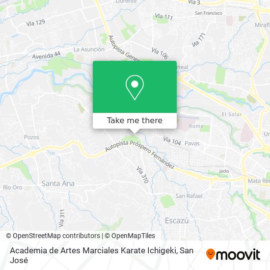 Academia de Artes Marciales Karate Ichigeki map