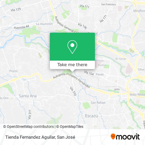 Mapa de Tienda Fernandez Aguilar