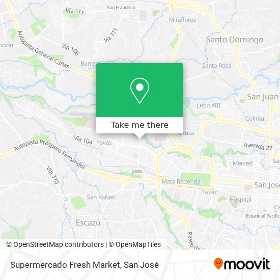 Supermercado Fresh Market map