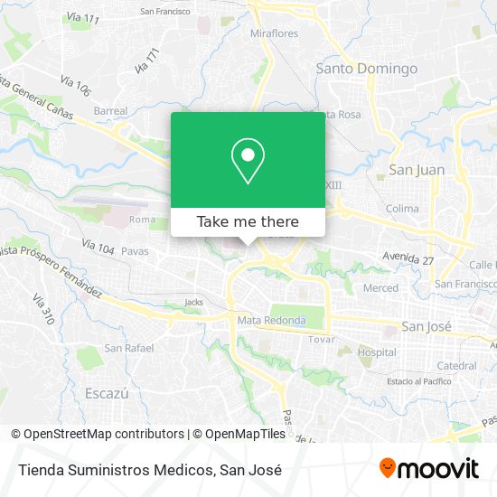 Tienda Suministros Medicos map