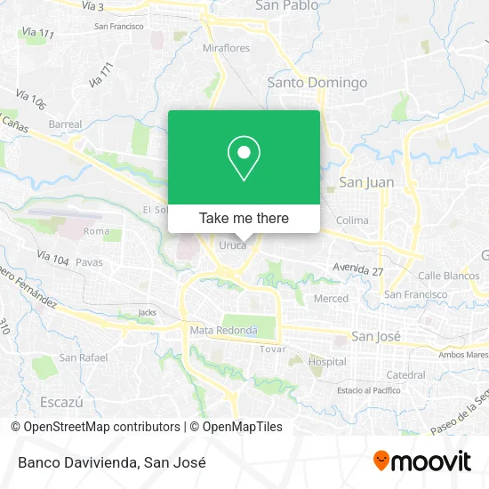 Banco Davivienda map