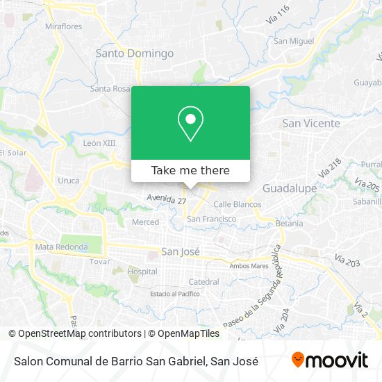 Salon Comunal de Barrio San Gabriel map