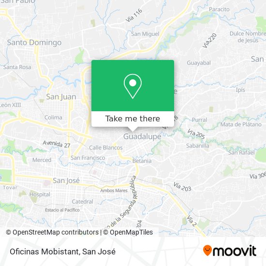 Oficinas Mobistant map