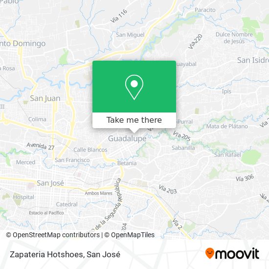 Mapa de Zapateria Hotshoes