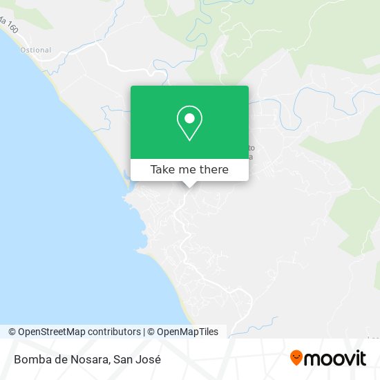 Mapa de Bomba de Nosara