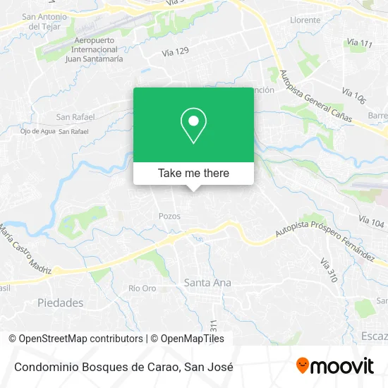 Condominio Bosques de Carao map