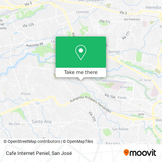 Cafe Internet Peniel map