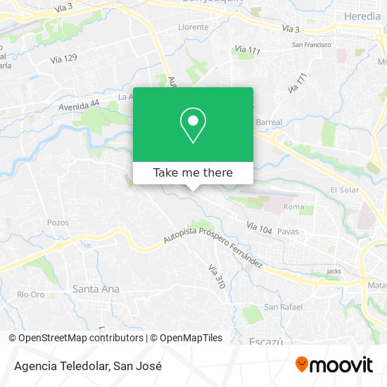 Mapa de Agencia Teledolar